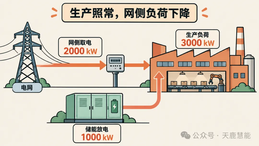 储能如何帮助工厂降低网侧负荷