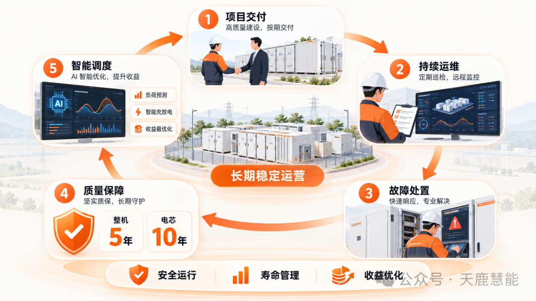 天鹿储能全生命周期服务保障