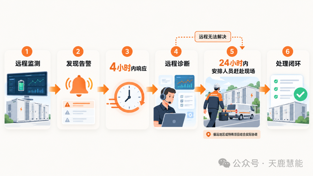 天鹿储能故障响应与处理流程
